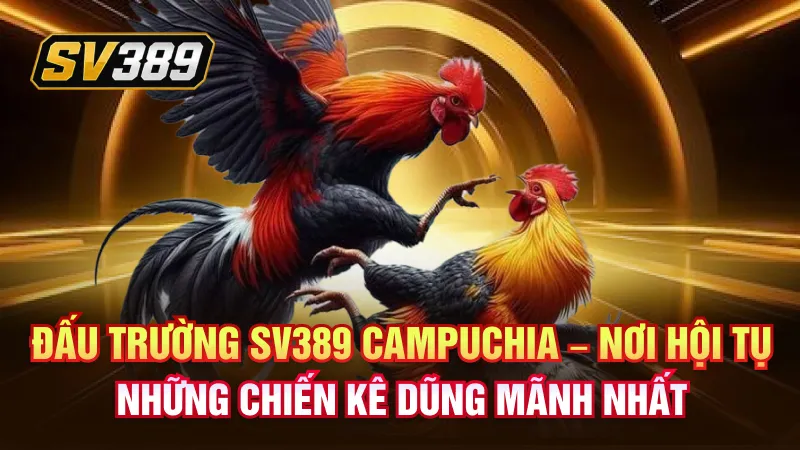 SV389 Campuchia – Sân Chơi Đá Gà Trực Tuyến Quy Mô Lớn 2 Đấu trường SV389 Campuchia – Nơi hội tụ của những chiến kê dũng mãnh nhất