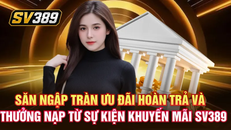 Khuyến Mãi SV389 – Ưu Đãi Hấp Dẫn Dành Cho Hội Viên 1 Săn ngập tràn ưu đãi hoàn trả và thưởng nạp từ sự kiện khuyến mãi SV389